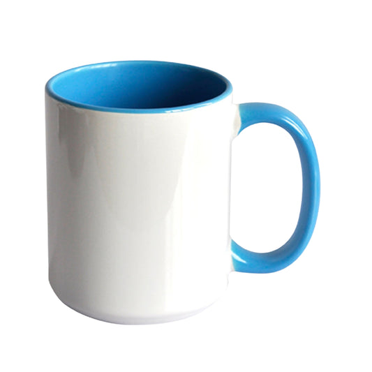 Inner blue Colour Mug Printing