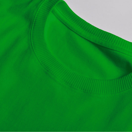 Green Round Neck Cotton T-Shirt 180-200 GSM