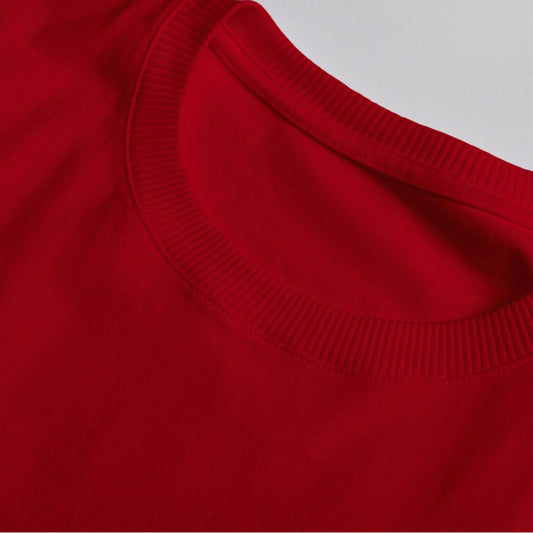 Marron Round Neck Cotton T-Shirt 180-200 GSM