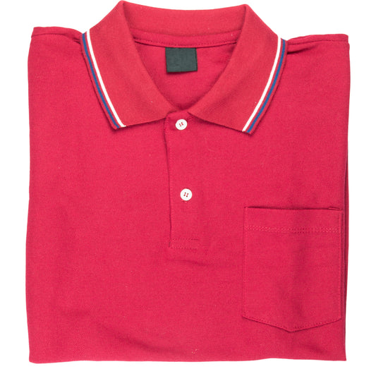 Red Pc Matty  Polo T shirt 180 to 200 Gsm With Pocket