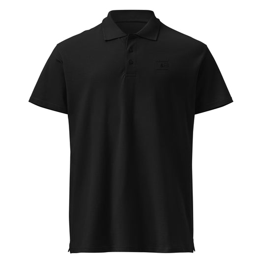Black Cotton Polo T shirt 180 to 200 Gsm