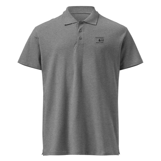 Light Grey Cotton Polo T shirt 180 to  200 Gsm