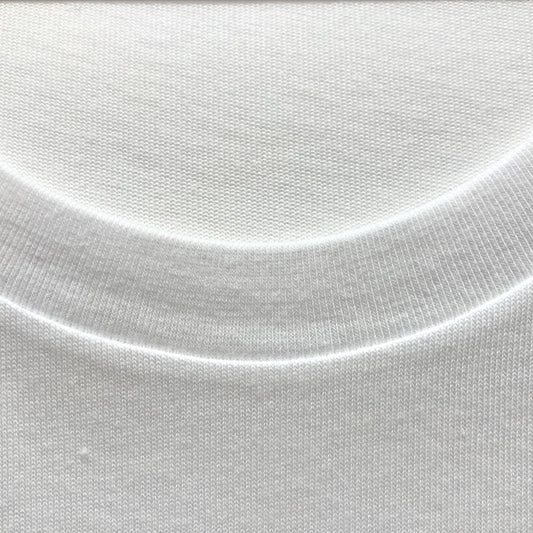 White Round Neck Cotton T-Shirt 180-200 GSM