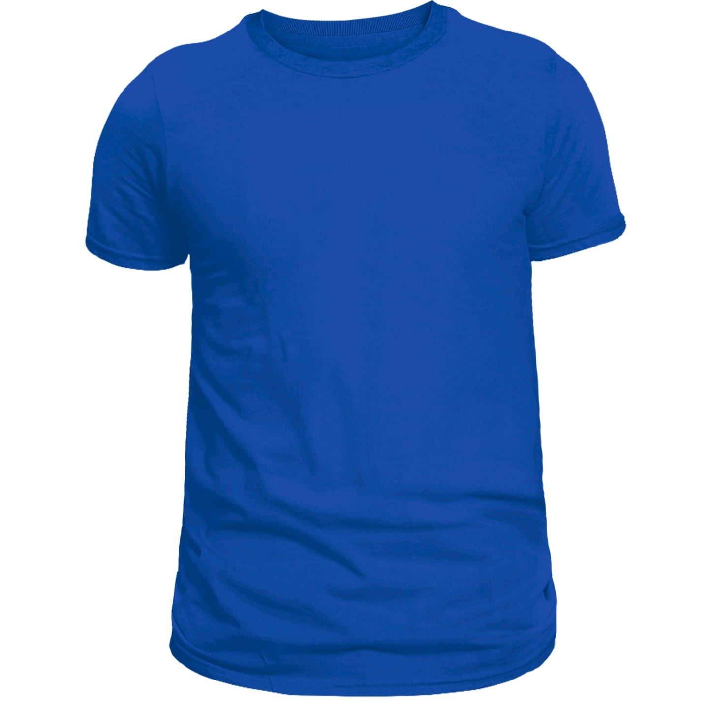 Royal Blue Round Neck Cotton T-Shirt 180-200 GSM