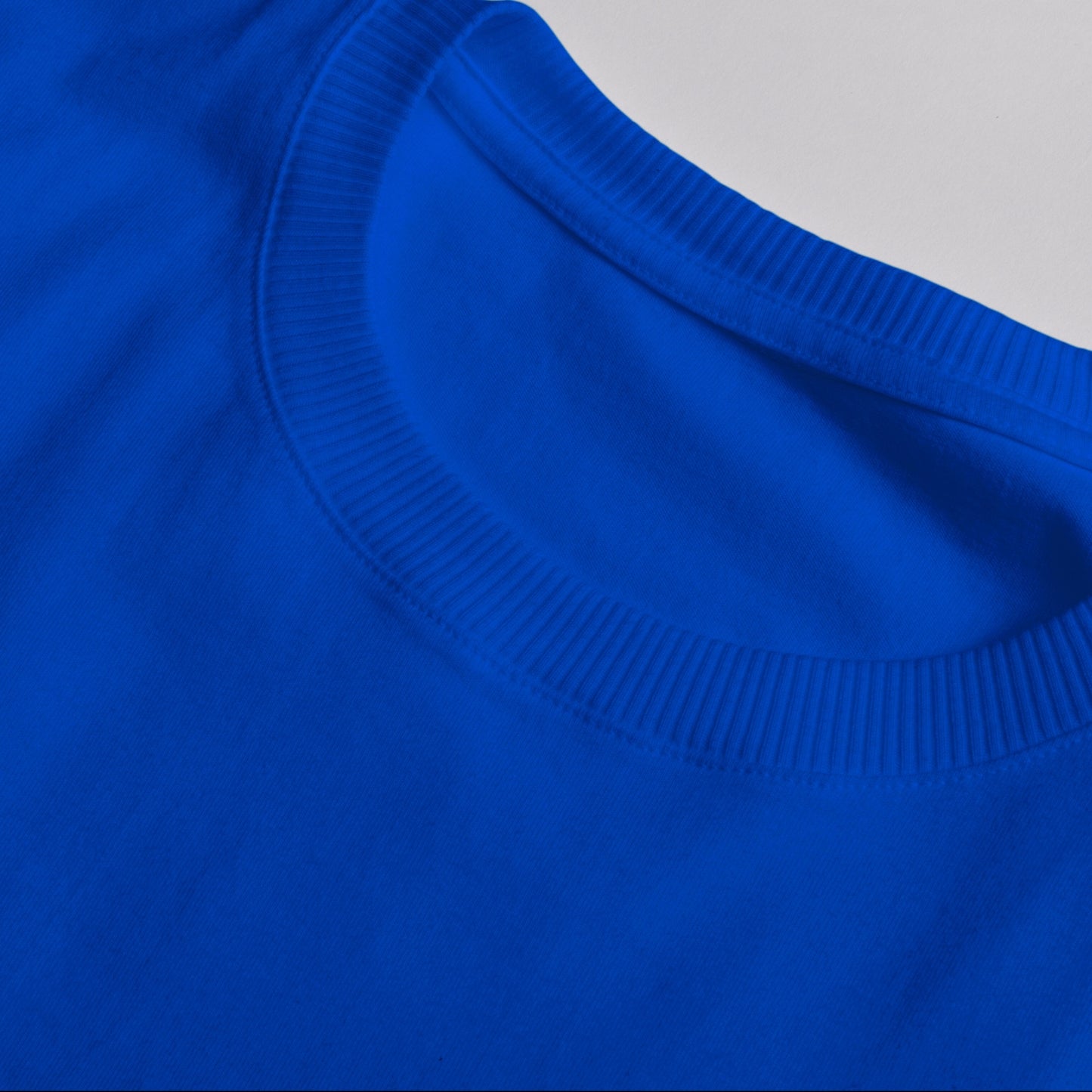 Royal Blue Round Neck Cotton T-Shirt 180-200 GSM