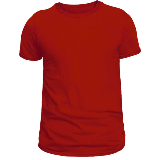 Marron Round Neck Cotton T-Shirt 180-200 GSM