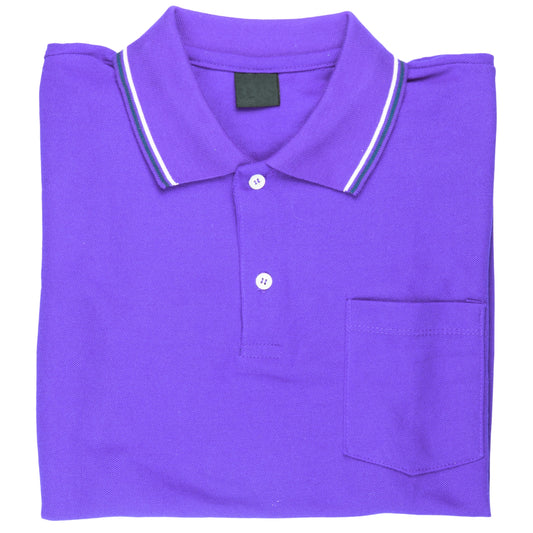 Purple  Pc Matty  Polo T shirt 180 to 200 Gsm With Pocket