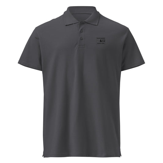 Grey Cotton Polo T shirt 180 to 200 Gsm